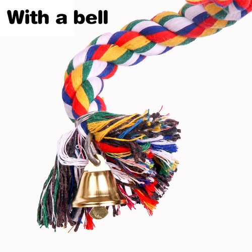 Colorful Cotton Rope Parrot Toys - Chewingand Climbing Ladder For Birds officiel