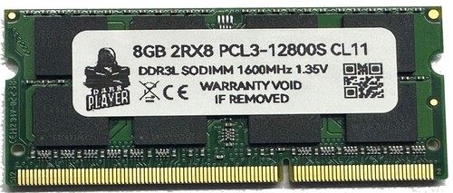 16GB Kit DDR3 (2x8GB) PC3L-12800S 2Rx8 Laptop Memory 204-PIN SODIMM RAM 1.35V - Picture 2 of 3