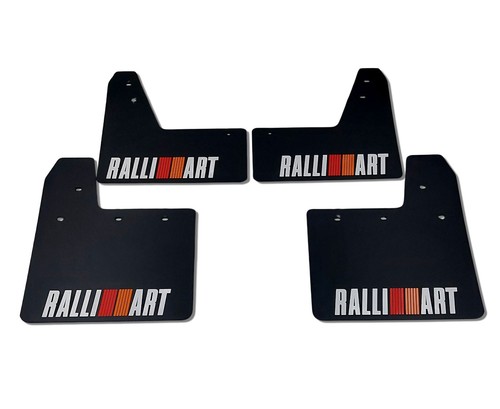 rallyfapZ | Mud Flaps Mitsubishi Lancer Evo 7 8 9 Black 4mm PVC *G RALLIART WRO - Picture 3 of 10
