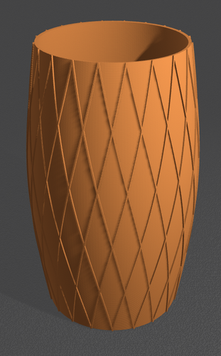 3D Printed Geometric Diamond Vase Modern Decorative Flower Vase Home Decor - Picture 8 of 12