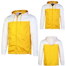 Men's Lightweight Water-Resistant Windbreaker Jacket, Full Zip with Pockets
