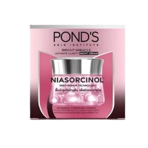 Pond'S Miracle Ultimate Bright Cream Night Niasorcinol Clarity Clear Face 45g. - Picture 2 of 7