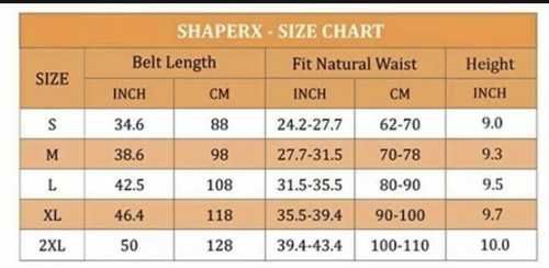 SHAPERX Women Waist Trainer Eraser Belt Tummy Control Trimmer Slimming Large 18 - Picture 5 of 5