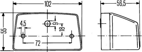 HELLA 2KA 003 389-061 Kennzeichenleuchte - Halogen - 12/24V - Bild 2 von 2