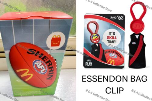 McDonald's 2025 Toys AFL Sports BAG CLIP With Stickers & Card New In Box - Pick - Picture 13 of 28