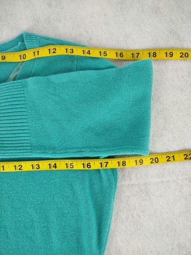 Karen Scott Women's 3/4 Sleeve Teal Pullover Sweater Size Small - Picture 8 of 11