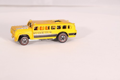 Autobús Mattel Hot Wheels 1970 Redline Heavyweights S'cool amarillo Hong Kong de colección - Imagen 2 de 21