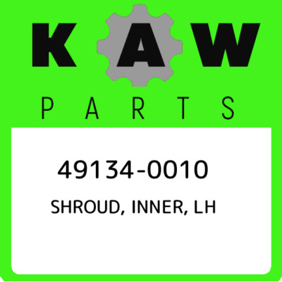 【こうし】 49134-0010 Kawasaki Shroud, inner, lh 491340010, New Genuine OEM
