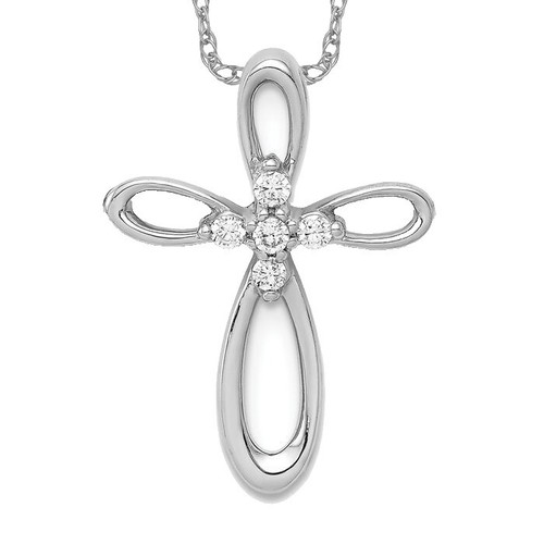 Cross Charm Ball Chain Necklace Used Slv | eBay