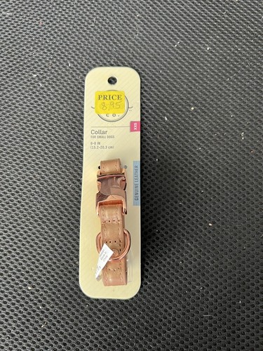 Bond & Co. Brown Genuine Leather Dog Collar, XX-Small - Bond & Co