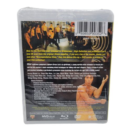 Bruce's Deadly Fingers Bluray + DVD Combo Bruce Lee Kung Fu Karate Movie NEW - Imagen 2 de 3