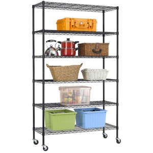 New-6-Tier-Wire-Shelving-Unit-NSF-Metal-Shelf-Rack-2100-LBS-Capacity-18-x48-x82
