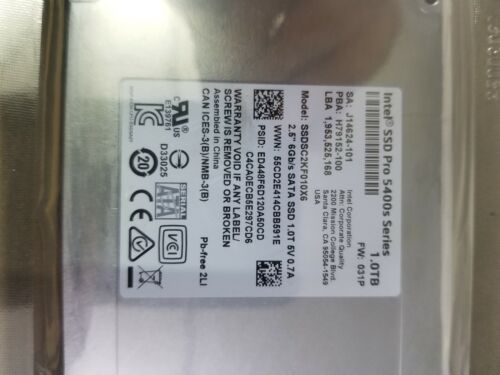 Intel 2.5" SSD Hard Disk Pro 5400s Series 1 TB SSDSC2KF010X6X1 7mm SATA 6Gb/s A1 - Picture 5 of 7