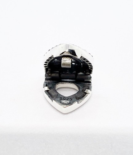 Ciondolo albero genealogico della vita cuore per bracciale maglia vero argento sterling 925 π - Foto 4 di 8