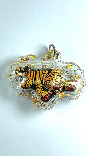 HOLY PAINTED TIGER TAKRUT YANT PENDANT AJARN SOMCHAI SUKKAMO FETISH THAI AMULET - Picture 7 of 19