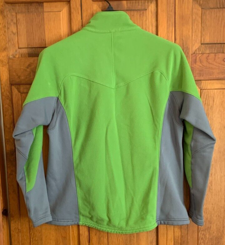 Women's REI Polartec Long Sleeve Green & Gray Zip-Up Fleece Tag Size XL - Picture 4 of 4