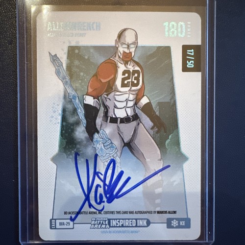 2024 Bo Jackson Battle Arena BFA28 Allenwrench Marcus Allen Auto /50 ICE