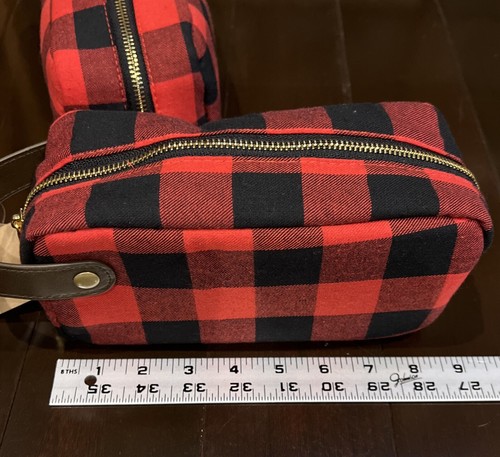 Lot of 2 Target Buffalo Plaid Travel Toiletry Bag Cosmetic Bags NWT - Picture 13 of 14
