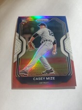 2021 Prizm #246 Casey Mize RC Red White & Blue Prizm Tier III Tigers