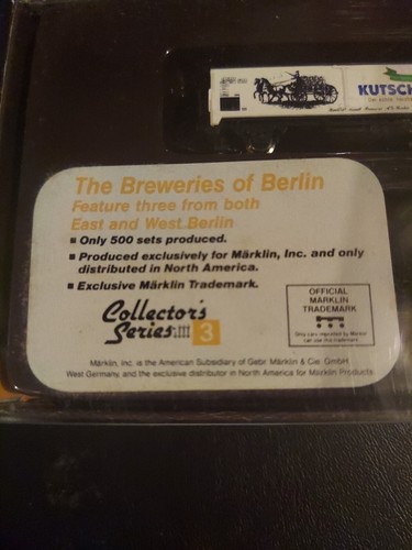 VERY RARE Marklin Z-scale 8400C The Breweries of Berlin Collectors set #3 - Picture 3 of 6