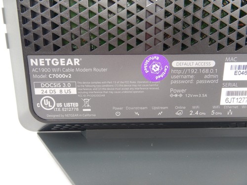 BEZ AC ADAPTER NETGEAR Nighthawk Modem Router Combo C7000 pasuje do dostawców kabli - Zdjęcie 11 z 13