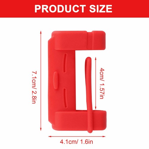 Red Universal Car Seat Belt Buckle Clip Anti-Scratch Protector Cover Accessories - Picture 11 of 12