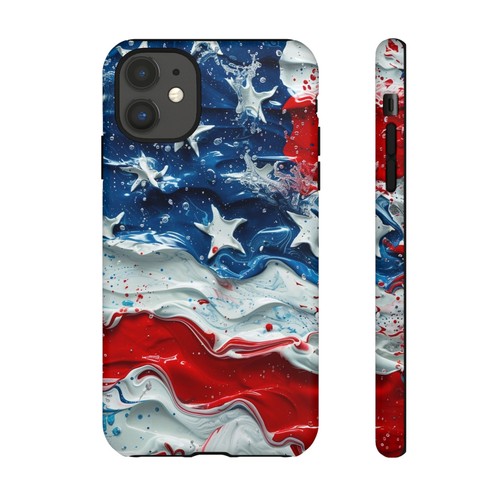 Phone Ink - Tough Case for iPhone Galaxy Pixel - American Flag Pastel - 第 119/121 張圖片