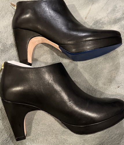 DR LIZA KRISTIN 2.0 Bootie Ankle Boots Black Leather Size 9 - Picture 4 of 5