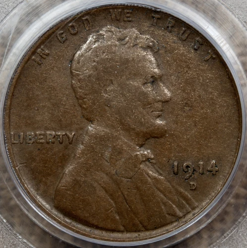 1914-D Key date Lincoln cent, PCGS F12, nice chocolate brown DavidKahnRareCoins