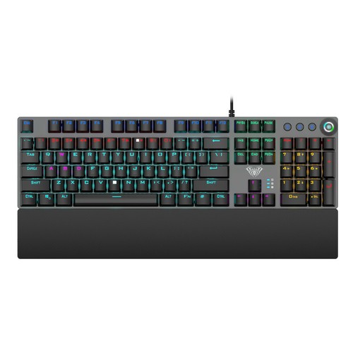 F2058 Gaming Keyboard 108keys Anti-ghosting 108 keys Mechanical with Hand Rest - Picture 7 of 7
