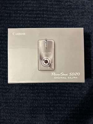 Canon Powershot SD20 5MP Ultra Compact Digital Camera (Silver) Perfect Vintage