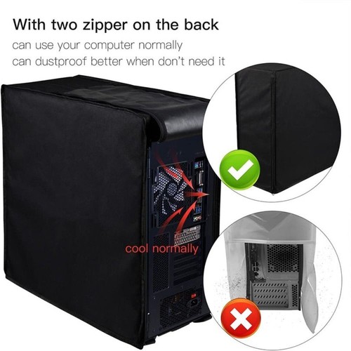 Effective Dust Cover for Desktop Computer Case Full Shielding Bag Zipper Covers - Picture 6 of 14