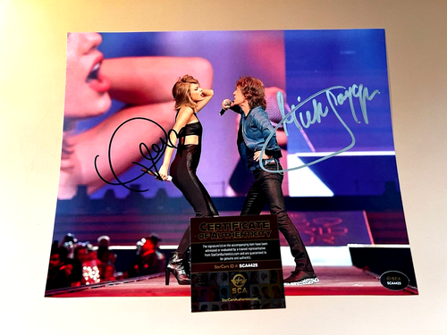 TAYLOR SWIFT & MICK JAGGER Signed 8x10" Authentic Original Autographs w/ COA - Picture 4 of 8
