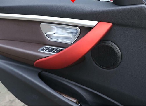 Red ABS Interior Door Handle Panel Trim For BMW 3 4 Series F30 F34 3GT 2013-2019 - Picture 7 of 10