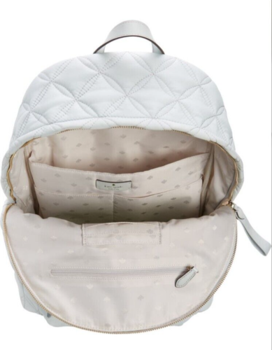 Kate Spade - Chelsea - Acolchado con diamantes - Mochila grande - Luz de luna - Nueva con etiquetas - $349 - Imagen 5 de 13