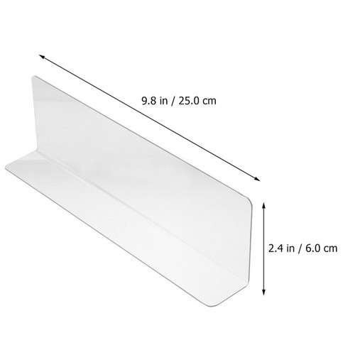 10 Pcs Shelf Divider for Wire Shelving Pantry Dividers Separators Closet - Picture 7 of 11