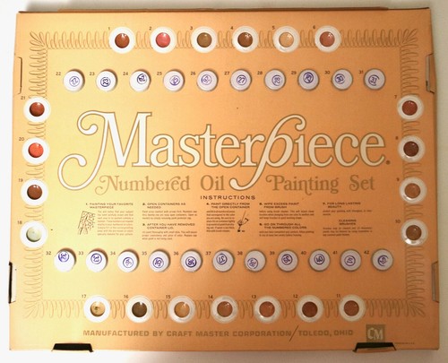 MEDIERO Pink Bonnet vtg paint by number set Craft Master MP604 Masterpiece - Picture 3 of 4