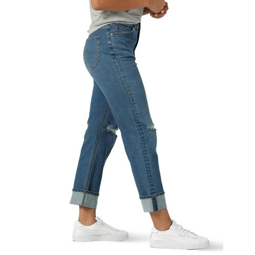 Lee® Heritage Damen-Hochhaus Boyfriend Jeans blau Kelly mittel NEU - Bild 6 von 8