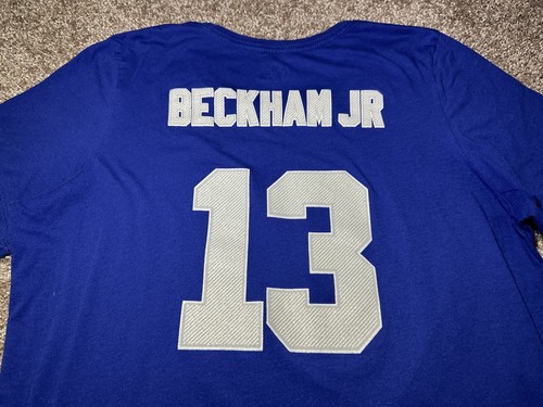 Majestic Women’s T-Shirt NFL Odell Beckham Jr #12 NYG S/S Crew Neck Size XXL - Picture 13 of 17