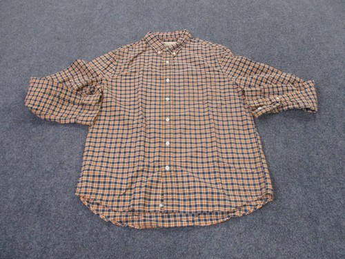 Camicia Ralph Lauren adulto L arancione polo a quadri fornitura denim cotone casual uomo