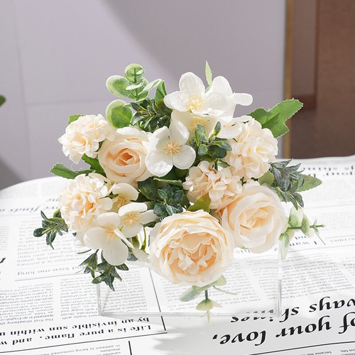 Hortensien nelke Künstliche Blumen Seiden pfingstrosen strauß Für Vasen - Bild 8 von 17