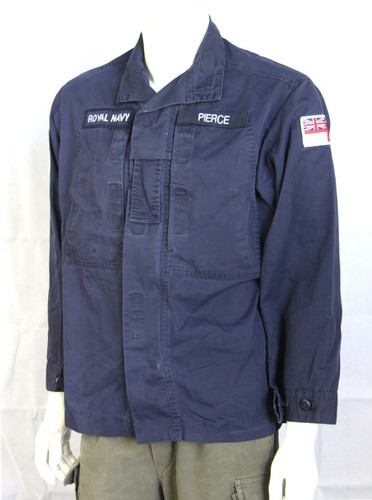 Genuine Surplus Royal Navy British Naval lightweight Jacket H/W Shirt Badged G2 - Picture 1 of 4