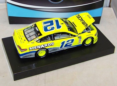 1:24 Action 2018 #12 Menards Darlington Ryan Blaney handsigniert 1/168 DIN #24 - Bild 5 von 7