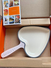 Le Creuset Skillet Heart 16cm 6 1/3in shell pink Cast Iron With Box NEW