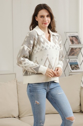 ComfyLuxe Tribal Pattern Pullover Sweater - Picture 5 of 17