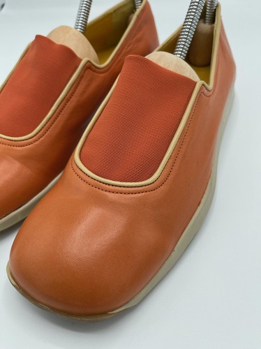 JAIME MASCARO Slip On Comfort Shoes Sneakers Orange Size 38.5 EU 8 US New - Picture 7 of 12