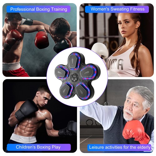 2025 Upgraded Smart Music Boxing Machine 9 Training Modes w/ Boxing Gloves Music - Picture 8 of 13