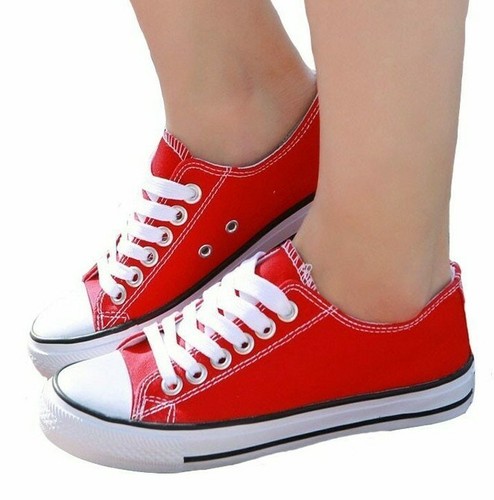 Zapatos de Mujer Calzados Zapatillas de Tela Casuales Tenis - Women's Flat  Shoes | eBay