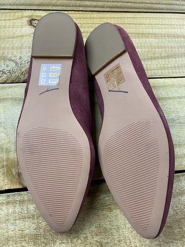 NEW Women's Madewell Lizbeth Suede Flats Sz 7 Dusty Burgundy J8726 $109 - Picture 5 of 6