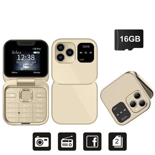 New Upgraded Mini Flip Phone 2 SIM Card Small Display Foldable Phone - Picture 18 of 20